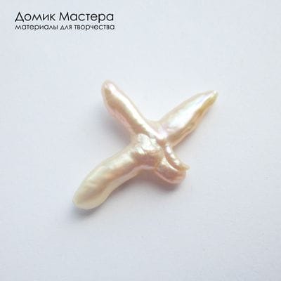 K-Bus-001089 - жемчуг, бусина, натуральный, 33х22х5мм