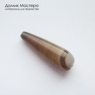 K-Bus-001092 - агат, бусина, натуральный камень, тонирован, 29х10мм