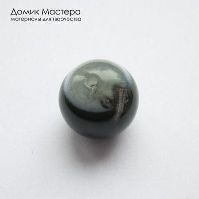 K-Bus-001093 - агат, бусина, натуральный камень, тонирован, 15мм