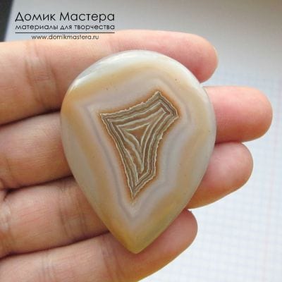 K-K-000024 - агат - кабошон - тонирован - 46х36х8мм