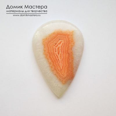 K-K-000216 - агат, кабошон, тонирован, 64х43х10мм