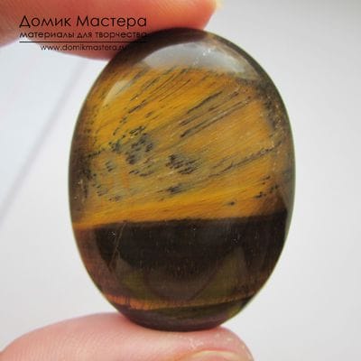 K-K-000372 - тигровый глаз. кабошон, 40х30х8мм
