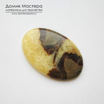 K-K-000886 - септария, кабошон, Африка, 44,5х29х4мм