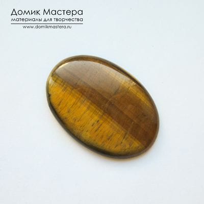 K-K-001386 - тигровый глаз, кабошон, 36х25х4мм