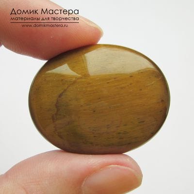 K-K-001397 - тигровый глаз, кабошон, 36х29х7мм