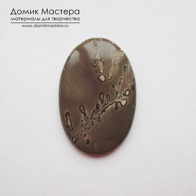 K-K-001431 - яшма, кабошон, Африка, 40х26х5мм