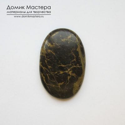 K-K-001486 - яшма, кабошон, Танзания, 39х25х5мм