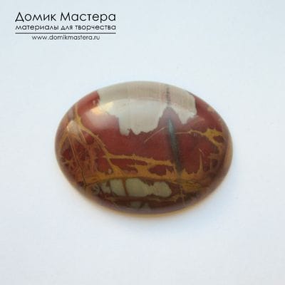 K-K-001512 - яшма, кабошон, натуральный камень, Австралия, 30х40х6мм