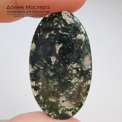 K-K-001523 - агат индийский, кабошон, натуральный камень, 46х26х4мм