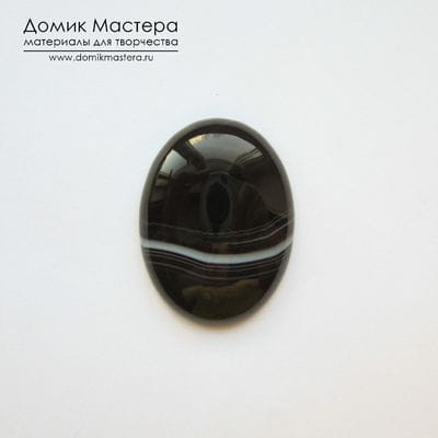K-K-001526 - агат, кабошон, тонирован, 40х29х6мм