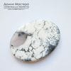 K-K-001590 - агат моховой (опал), кабошон, натуральный камень, Турция, 48х35х5мм