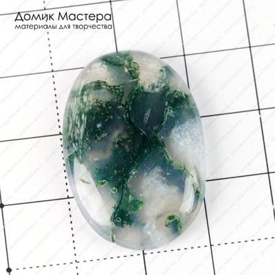 K-K-001591 - агат индийский, кабошон, натуральный камень, 32х22х5мм