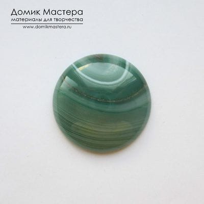 K-K-001592 - агат, кабошон, тонирован, натуральный камень, 30х5мм