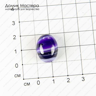 K-K-001622 - агат, тонирован, кабошон, 20х15х9мм