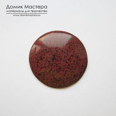 K-K-001647 -  анальцимолит, кабошон, натуральный камень, Россия, 33х4мм