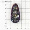 K-K-001661 - кабошон, акрил, титановое напыление, 55х27х5мм