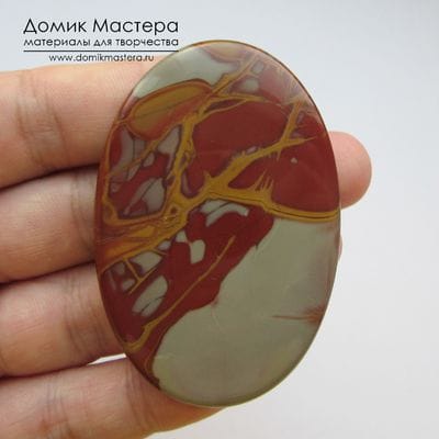 K-K-001671 - яшма, кабошон, натуральный камень, Австралия, 60х40х5мм