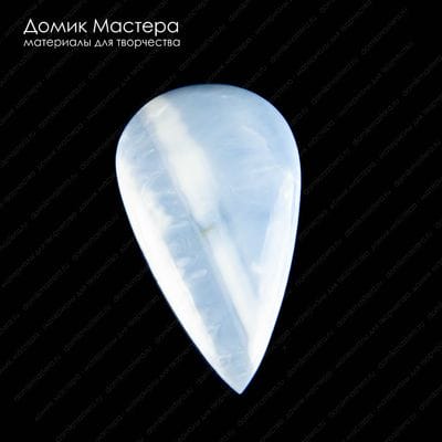 K-K-001684 -  опал голубой Овайхи, кабошон, натуральный камень, США, 54х31х6мм