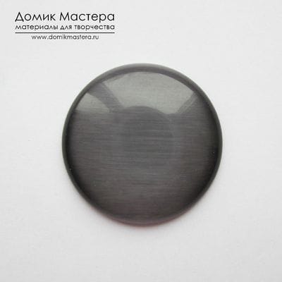 K-K-001695 - стекло, "кошачий глаз", кабошон, 34х5мм