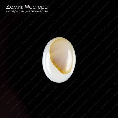 K-K-001729 - агат, кабошон, с включением, натуральный камень, 18х13х6мм