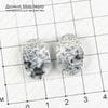 K-K-001741 - пара агатов (опал) моховых, кабошоны, Турция, натуральный камень, 22х15х3мм