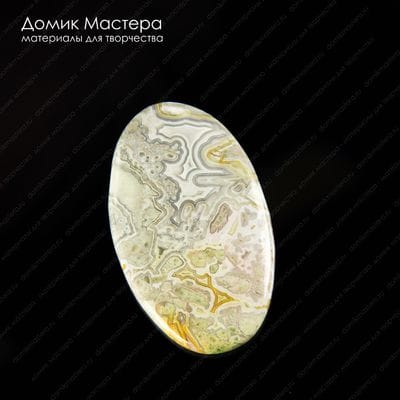 K-K-001770 - агат, кабошон, натуральный камень, Мексика, 48х28х4мм