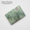 K-K-001773 - фуксит с кианитом и рубином (поделочного качества), натуральный камень, 36х25х4мм