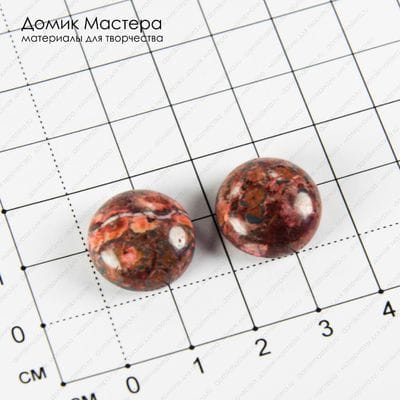 K-K-001782 - яшма, комплект кабошонов, натуральный камень, 16х6мм