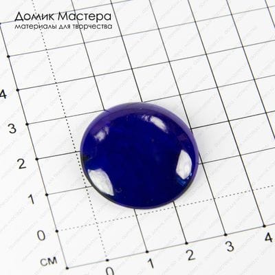K-K-001784 - агат, кабошон, натуральный камень, тонирован, 30х5мм
