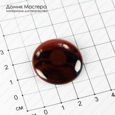 K-K-001786 - агат, кабошон, натуральный камень, тонирован, 30х5мм