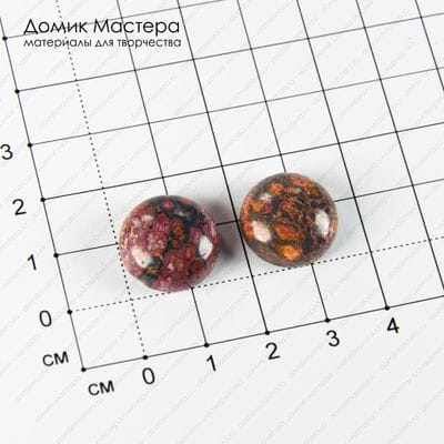 K-K-001813 - яшма, пара кабошонов, натуральный камень, 16х5мм
