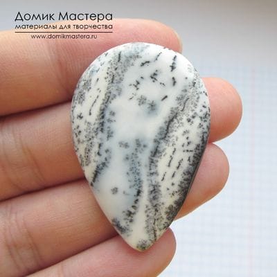 K-K-001823 - опал моховой, кабошон, натуральный камень, Турция, 43х25х4мм