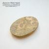 K-K-001865 - фуксит с корундом (поделочное качество) и кианитом, кабошон, натуральный камень, 46х30х5мм