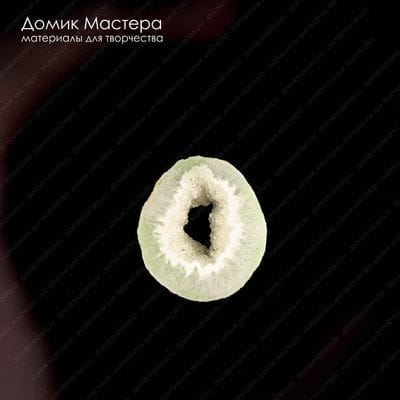 K-K-001875 - агат, сквозная кварцевая  друза, кабошон, 18х16х5мм
