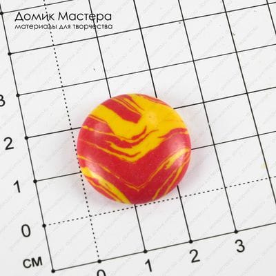 K-K-001992 - ювелирный пластик, кабошон, 24х5мм
