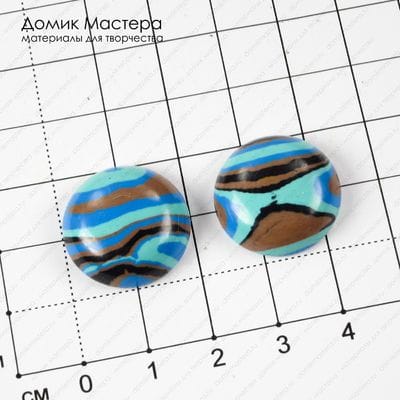 K-K-002021 - комплект кабошонов, ювелирный пластик, 20х5мм