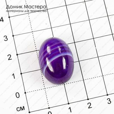 K-K-002039 - агат, кабошон, тонирован, натуральный камень, 24х17х11мм