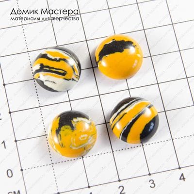 K-K-002062 - комплект кабошонов, ювелирный пластик, 16х5мм