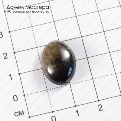 K-K-002065 - агат, кабошон, натуральный камень, тонирован, 20х15х5мм