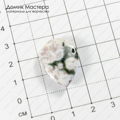 K-K-002072 - яшма океаническая, подвеска, натуральный камень, 27х20х5мм
