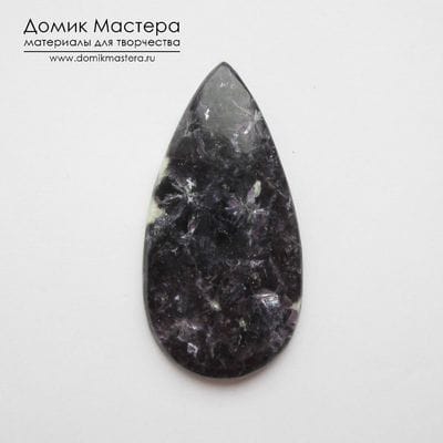 K-K-002074 - лепидолит, кабошон, натуральный камень, Африка, 50х25х5мм