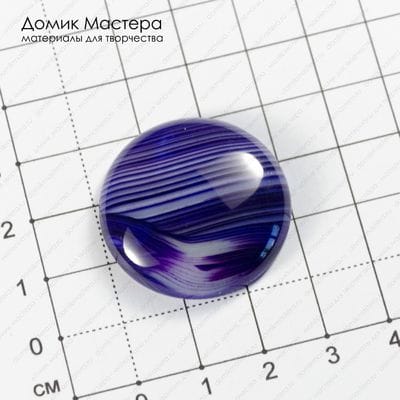 K-K-002076 - агат, кабошон, натуральный камень, тонирован, 31х6мм