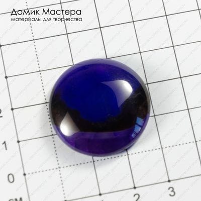 K-K-002078 - агат, кабошон, тонирован, натуральный камень, 30х6мм