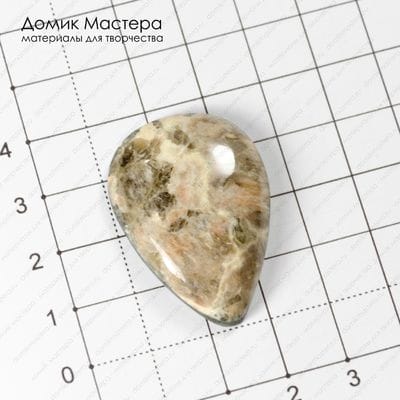 K-K-002083 - пегматит, кабошон,  натуральный камень, 37х26х6мм