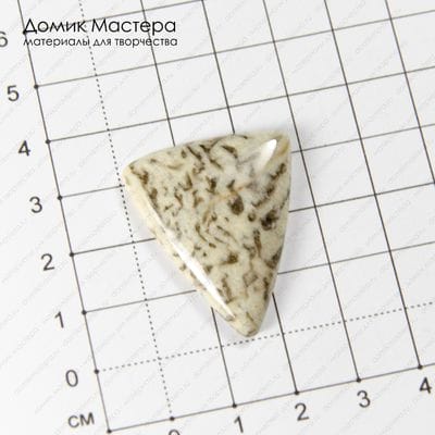 K-K-002089 - пегматит, кабошон, натуральный камень, 34х28х5мм