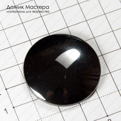 K-K-002093 - стекло, кабошон, титановое покрытие, 38х7мм