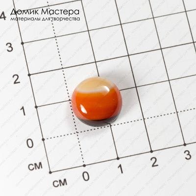 K-K-002097 - агат, кабошон, тонирован, натуральный камень, 15х5мм
