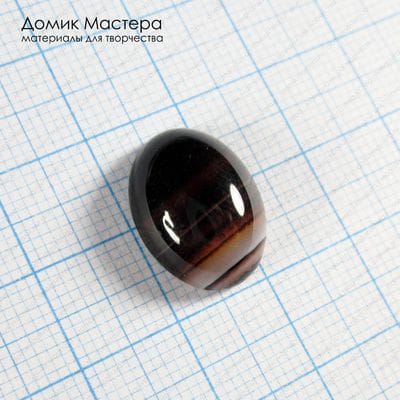 K-K-002142 - агат, кабошон, тонирован, натуральный камень, 17х12х5мм
