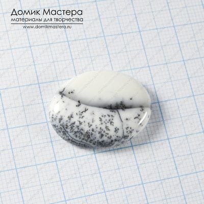 K-K-002158 -  опал моховой, кабошон, натуральный камень, Турция, 27х20х5мм