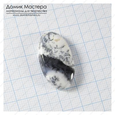 K-K-002161 -  опал моховой, кабошон, натуральный камень, Турция, 28х16х6мм